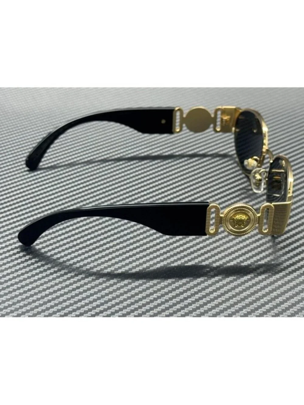 New Versace Men  Gold Sunglasses 56-18-140